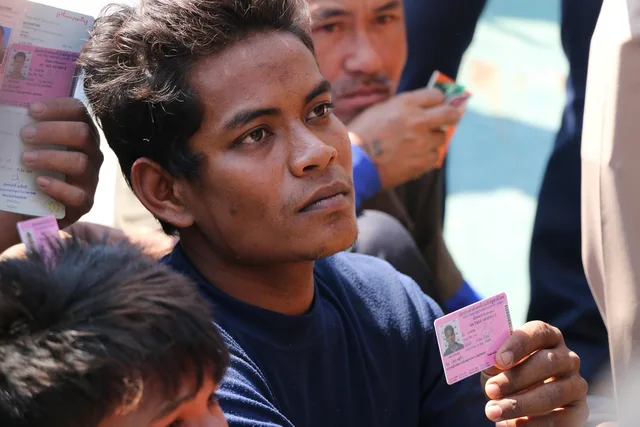 evacuate, checking card, check card, id card check, policeman, person, border. Background check examples 2027: ordinary or suspicious?