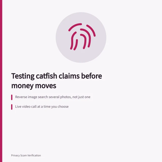 Card on testing catfishing claims and spotting the first money request. Reading catfishing guide with a sceptical eye