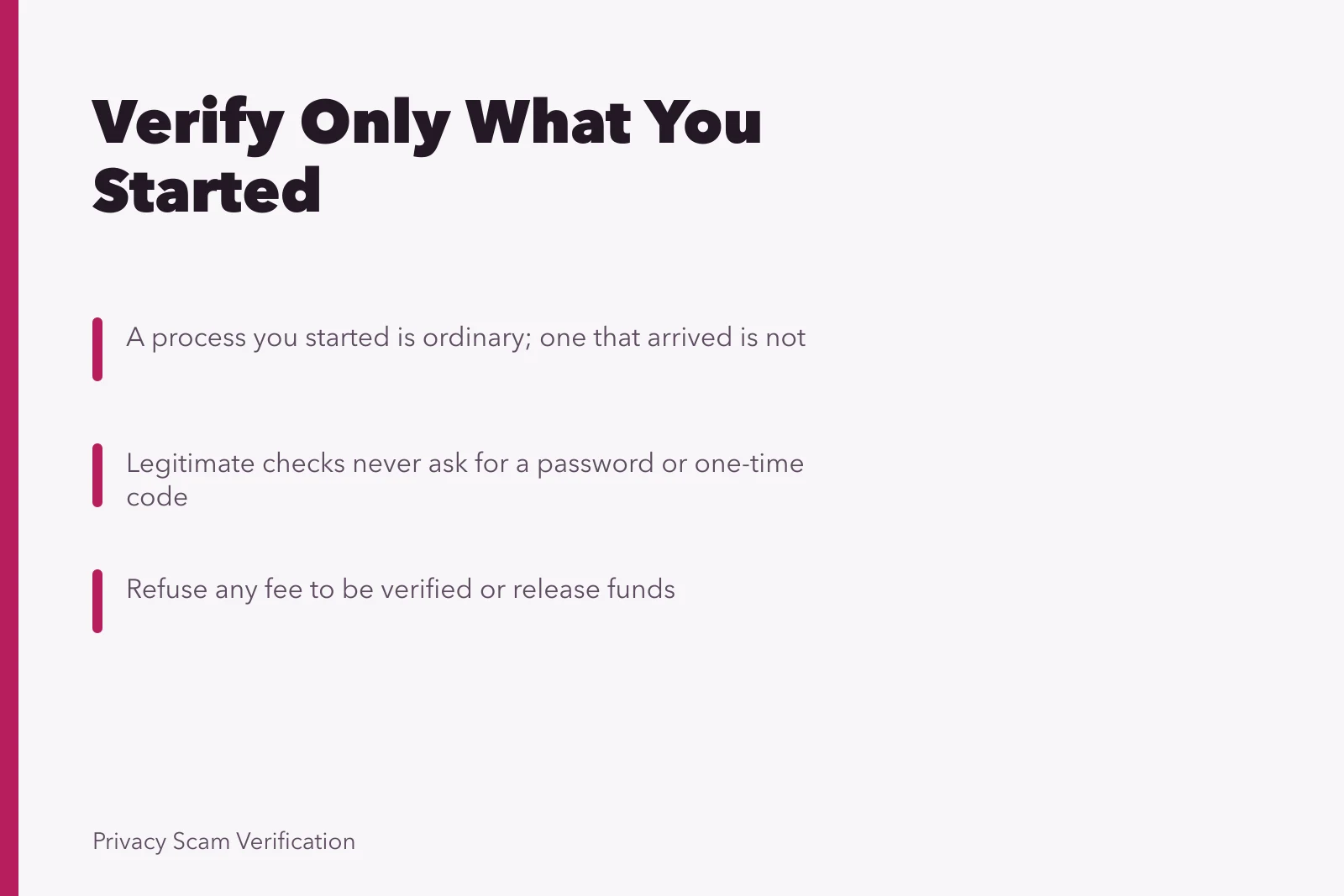 Card on identity verification: who started it, safe steps, requests to refuse. Identity verification beyond the obvious